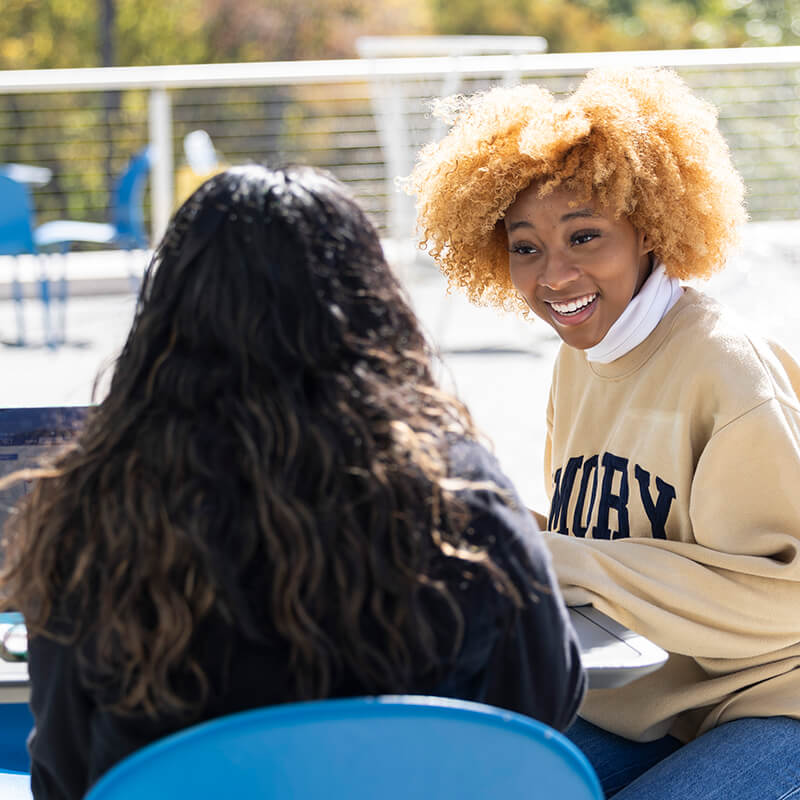 Emory students on the Atlanta Campus