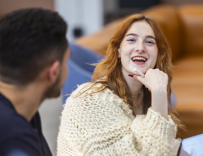 Students studying together