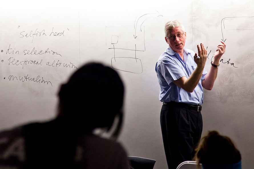 lecturer in the classroom