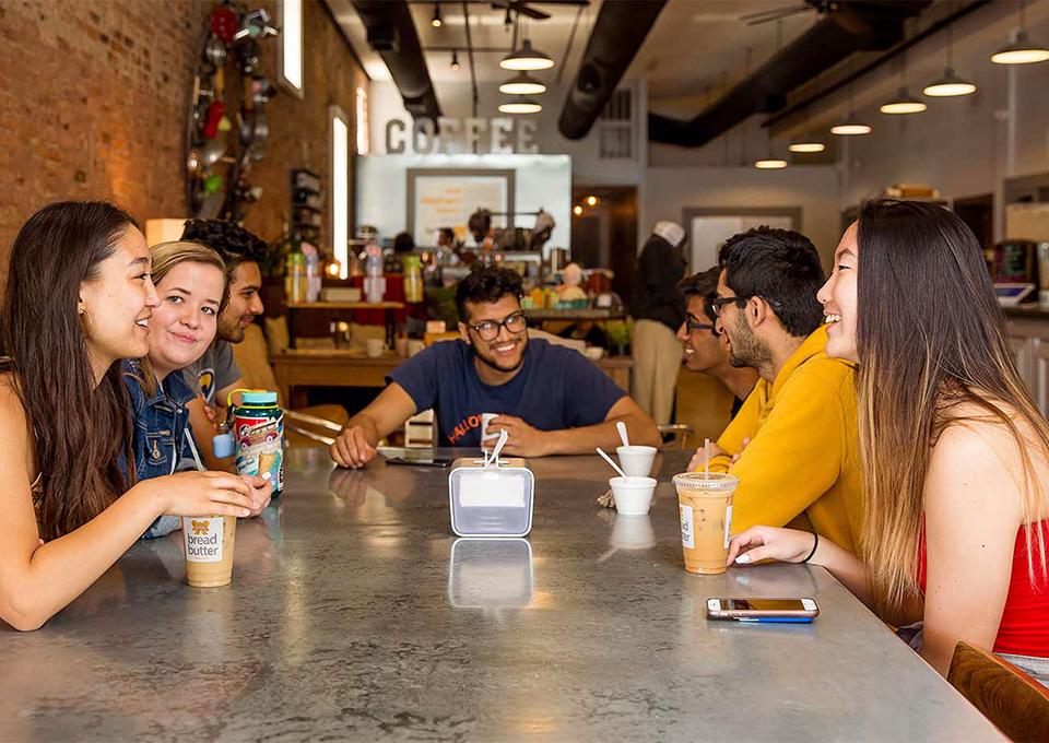 studenrts hang out in a Covington establishment